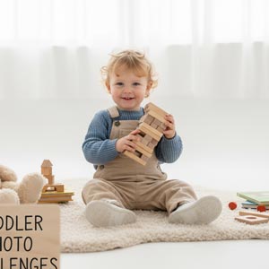 چالش‌های عکاسی از کودکان دو ساله